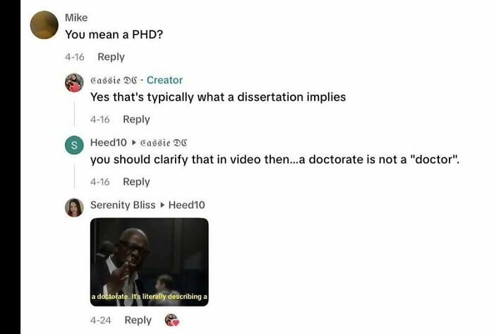 Social media comments showing someone trying to correct someone with total confidence but getting it wrong.