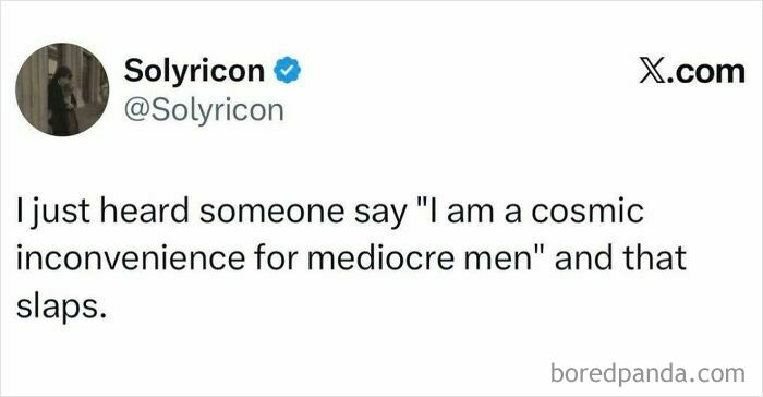 An X post reflecting the struggle of women fighting to be viewed as people with a powerful quote.
