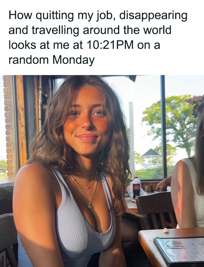 The original Beautiful Mid meme image featuring a smiling young woman in a ribbed top sitting at a table The original Beautiful Mid meme image featuring a smiling young woman in a ribbed top sitting at a table