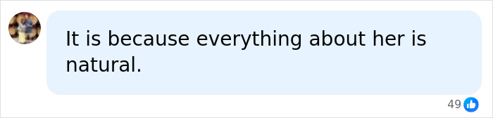 A brief social media comment about the beautiful mid meme stating that everything about her is natural A brief social media comment about the beautiful mid meme stating that everything about her is natural