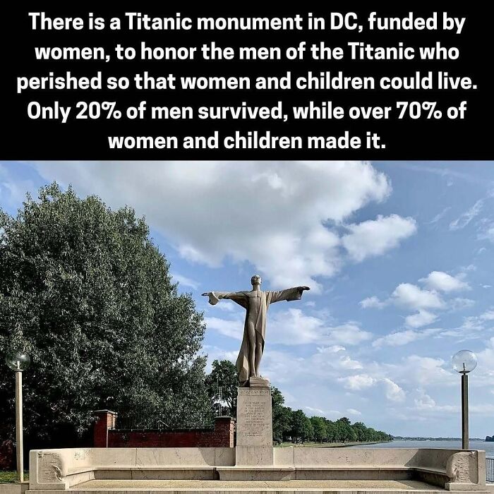 Titanic monument in DC honors men who died so women and children could survive