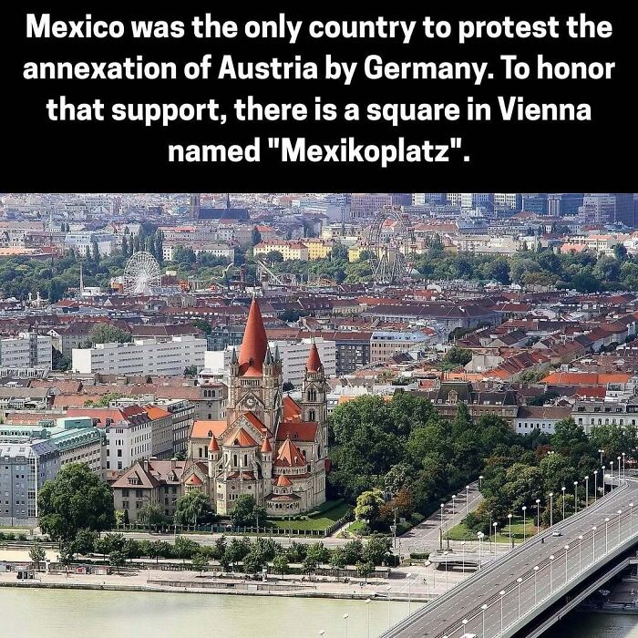 Vienna square Mexikoplatz honors Mexico's protest of Austria annexation