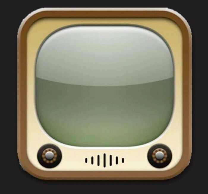 Retro television icon representing nostalgic photos