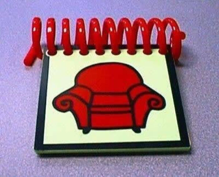Blue's Clues original red thinking chair icon
