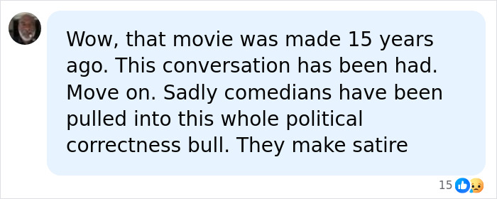 Social media comment defending Tropic Thunder movie and discussing political correctness Social media comment defending Tropic Thunder movie and discussing political correctness