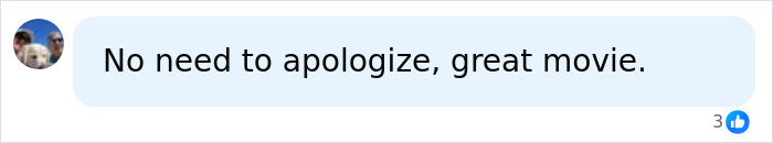 A screenshot of a social media comment praising Tropic Thunder as a great movie. A screenshot of a social media comment praising Tropic Thunder as a great movie.