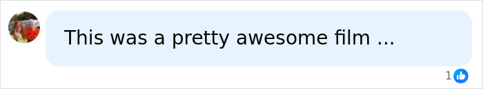 A social media comment praising Tropic Thunder as an awesome comedy film A social media comment praising Tropic Thunder as an awesome comedy film