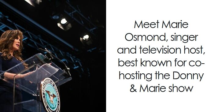 Marie Osmond: Bio And Career Highlights