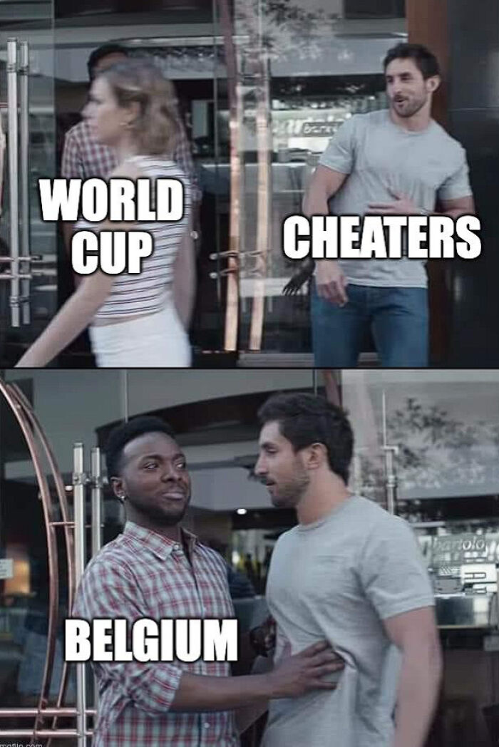 World Cup cheaters flirting with Belgium meme