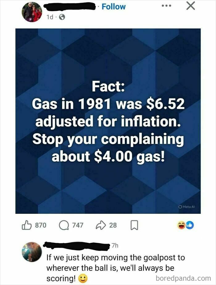 Post compares historical gas prices adjusted for inflation