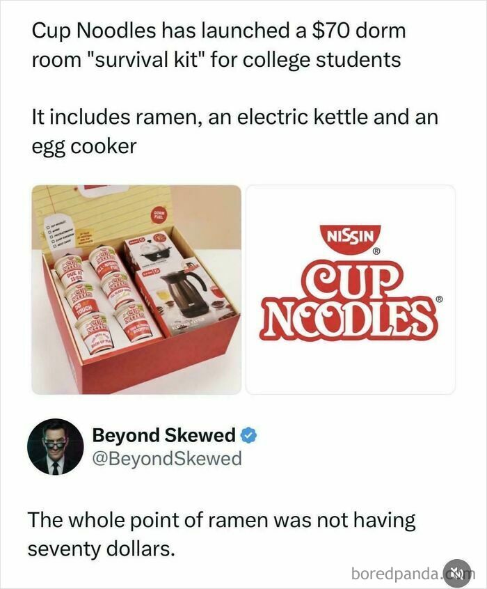 Cup Noodles launches $70 dorm survival kit with ramen and electric kettle for college students