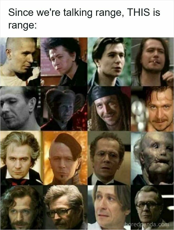 Collage of 90s nostalgic memes movie characters showing range of acting