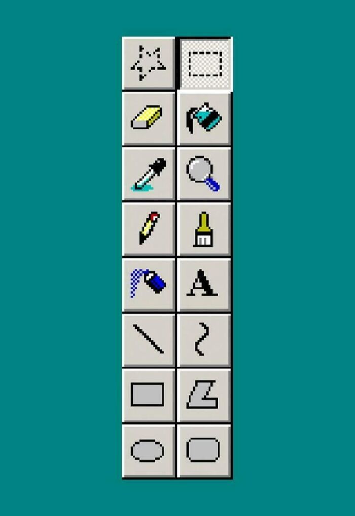 90s nostalgic memes pixelated image editing tool icons