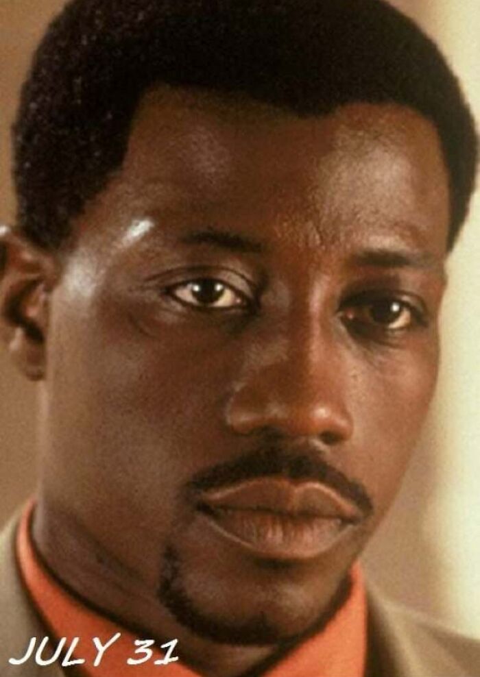 Close-up of actor from 90s nostalgic memes dated July 31