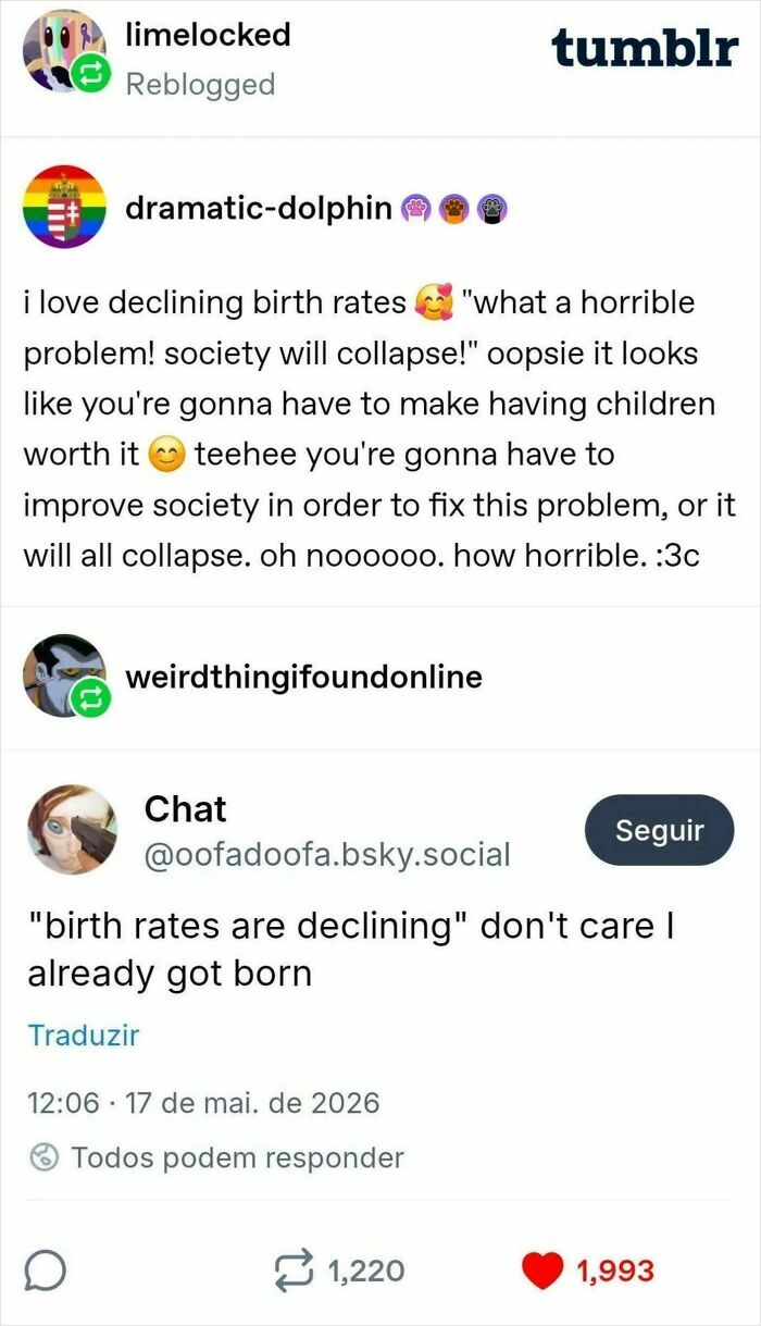 "Birth Rates Are Declining" Don't Care I Already Got Born