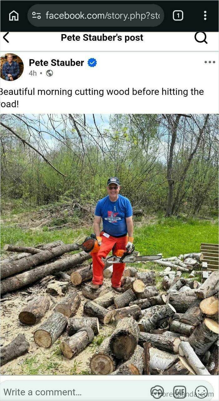 MN Congressman Pete Stauber Cosplaying As Blue-Collar Man. Not A Speck Of Sawdust Or Sweat On Him