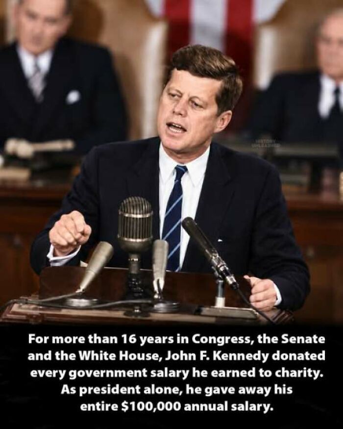 John F. Kennedy giving a speech for an article about fascinating history moments.