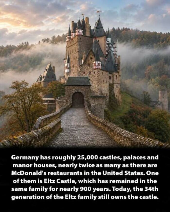 Scenic view of Eltz Castle in Germany, highlighting fascinating history moments from European heritage.