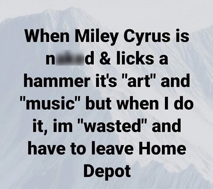 Text overlay on a mountain background, shared as funny cringe construction fails memes.