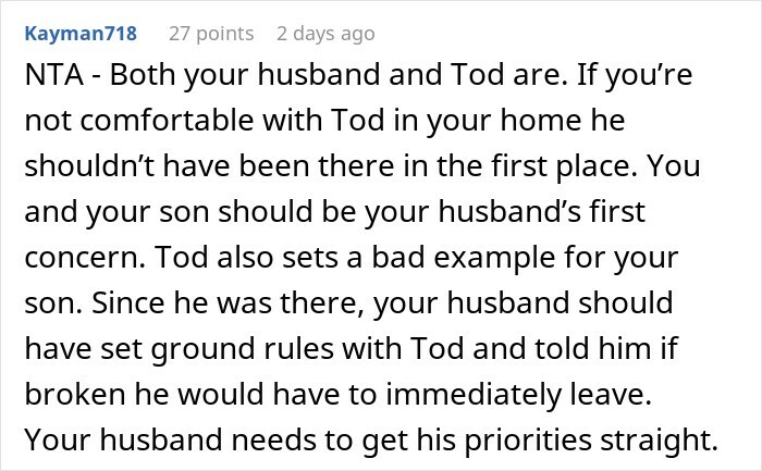 Woman Has Enough Of Husband’s Friend Who Excuses His Behavior With Autism, Kicks Him Out Woman Has Enough Of Husband’s Friend Who Excuses His Behavior With Autism, Kicks Him Out