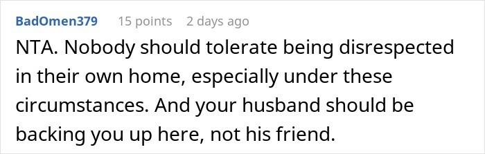 Woman Has Enough Of Husband’s Friend Who Excuses His Behavior With Autism, Kicks Him Out Woman Has Enough Of Husband’s Friend Who Excuses His Behavior With Autism, Kicks Him Out
