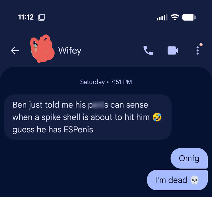 A screenshot of a funny text message exchange, exemplifying wholesome pics of dads.