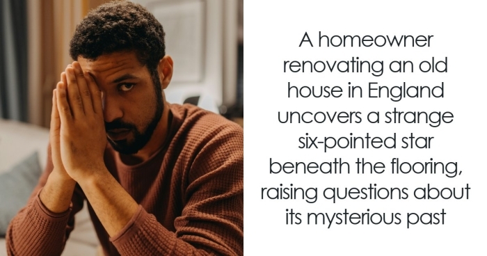 An Old House Hides A Mysterious Symbol Beneath Its Flooring, Leaving Online Sleuths Deeply Puzzled