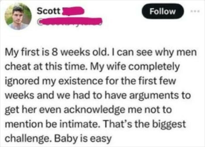Women Cannot 'Be Intimate' Right Just After Birth