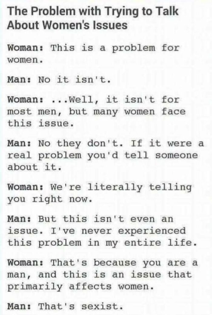 Not How Women's Issues Work
