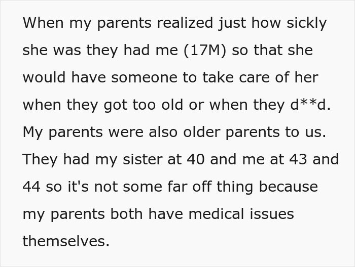 Teen Thinks Parents Had Him So He Could One Day Care For His Disabled Sister Teen Thinks Parents Had Him So He Could One Day Care For His Disabled Sister
