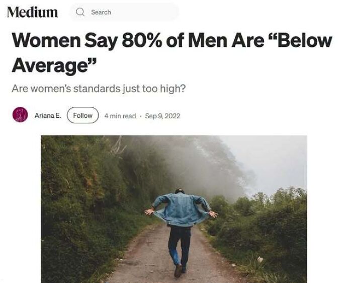 An online article screenshot with a flawed statistic, showing people confidently wrong with opinions.