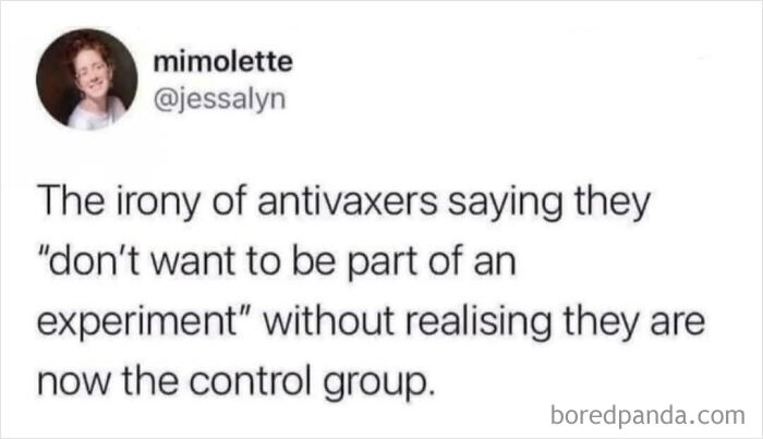 The Control Is How Many Of Them Can Stop Taking Vaccines Before They All Go Extinct