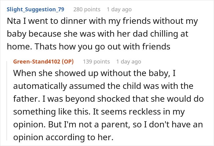 Friend Shows Up Late To Dinner And Casually Reveals Her 9-Month-Old Baby Is Home Alone In The Crib