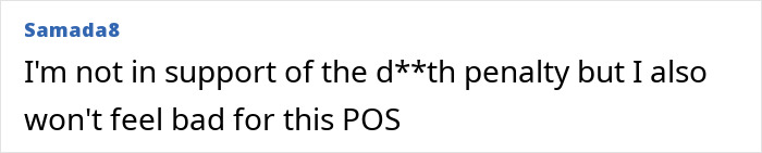 A social media comment discussing opposition to the d***h penalty regarding Christa Pike