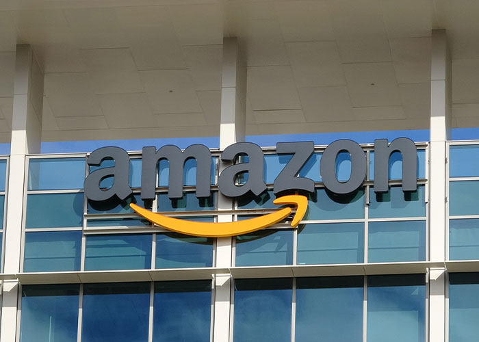 Amazon building exterior, related to the Amazon Exec Accused lawsuit