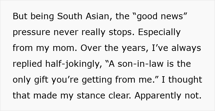 Mom Says There Is "No Point" For Daughter's Life If She's Not Going To Have Kids Mom Says There Is "No Point" For Daughter's Life If She's Not Going To Have Kids