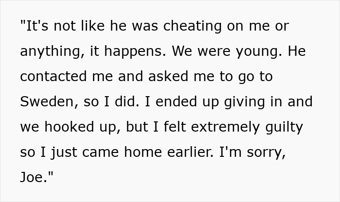 Guy Finds Out His Girlfriend Of 8 Years Went To Sweden For A Different Reason Than She Claimed