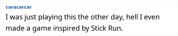 Comment about an influencer and video game creator who loses his life, mentioning inspiration from Stick Run.