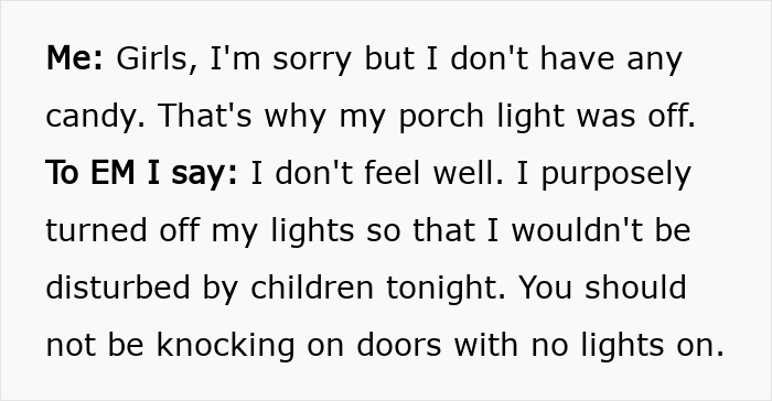 Entitled Mom Keeps Ringing A Sick Neighbor’s Doorbell, Then Gets Mad When She Has No Halloween Candy Entitled Mom Keeps Ringing A Sick Neighbor’s Doorbell, Then Gets Mad When She Has No Halloween Candy