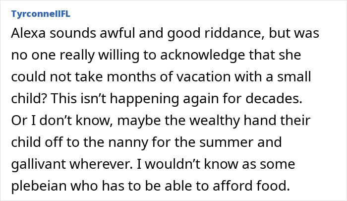 A comment about friend group dynamics and pregnancy during trip planning.