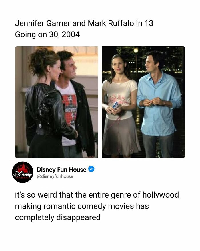 Jennifer Garner and Mark Ruffalo in romantic comedy film 13 Going on 30 scenes