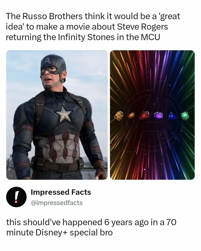 Captain America and Infinity Stones movie discussion meme, great for memes and interesting posts.