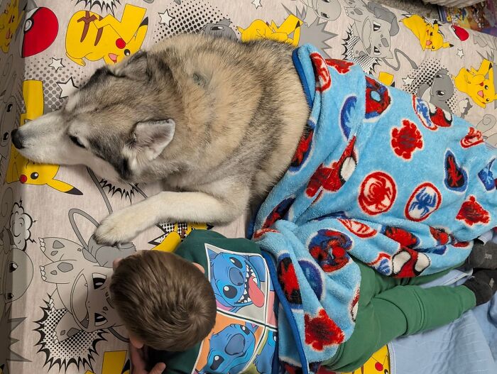 He's Not Quite A Baby Anymore But Bedtime Is A Family Event