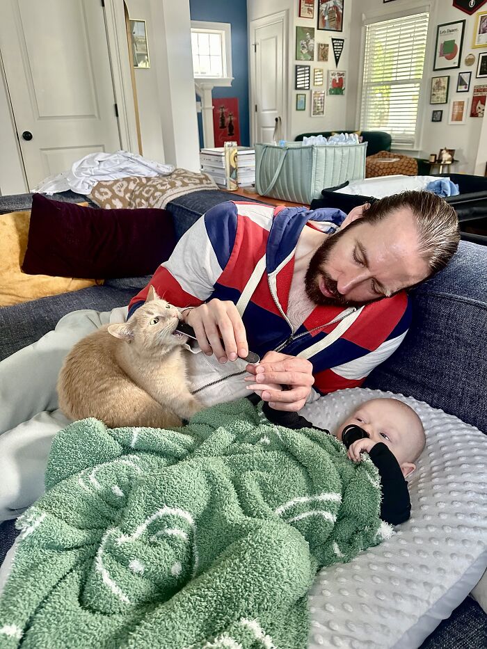 Toby Has Never Missed A Baby Mani💅