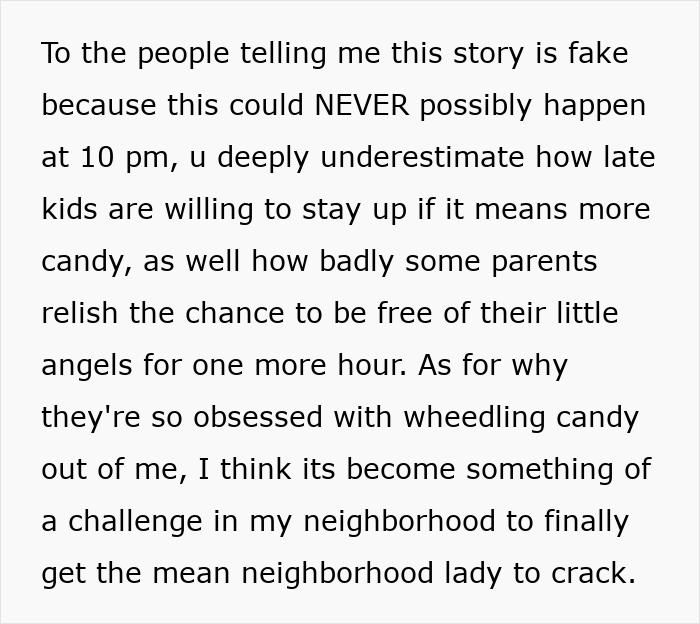 Halloween candy refusal sparks neighborhood challenge for mean lady