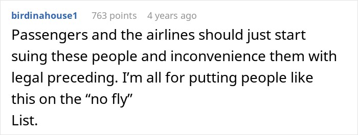 Social media comment suggesting legal consequences after dad yells and threatens crew. Social media comment suggesting legal consequences after dad yells and threatens crew.