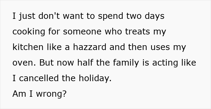 Woman Brings Her Own Food To Thanksgiving Because She Doesn't Trust SIL, Is Shocked At Her Reaction Woman Brings Her Own Food To Thanksgiving Because She Doesn't Trust SIL, Is Shocked At Her Reaction
