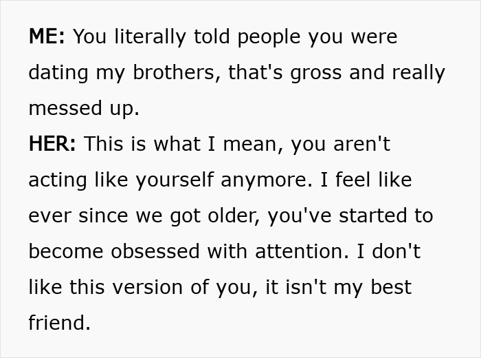 Text dialogue exposing lies about dating best friend's brothers Text dialogue exposing lies about dating best friend's brothers