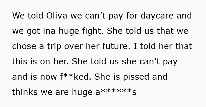 Woman Lashes Out At Parents Who Can Only Help One Of Their Daughters And They Don’t Choose Her