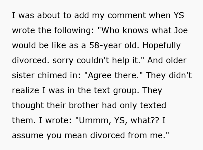 Text snippet describing how women betray SIL by wishing their late brother had divorced her. Text snippet describing how women betray SIL by wishing their late brother had divorced her.